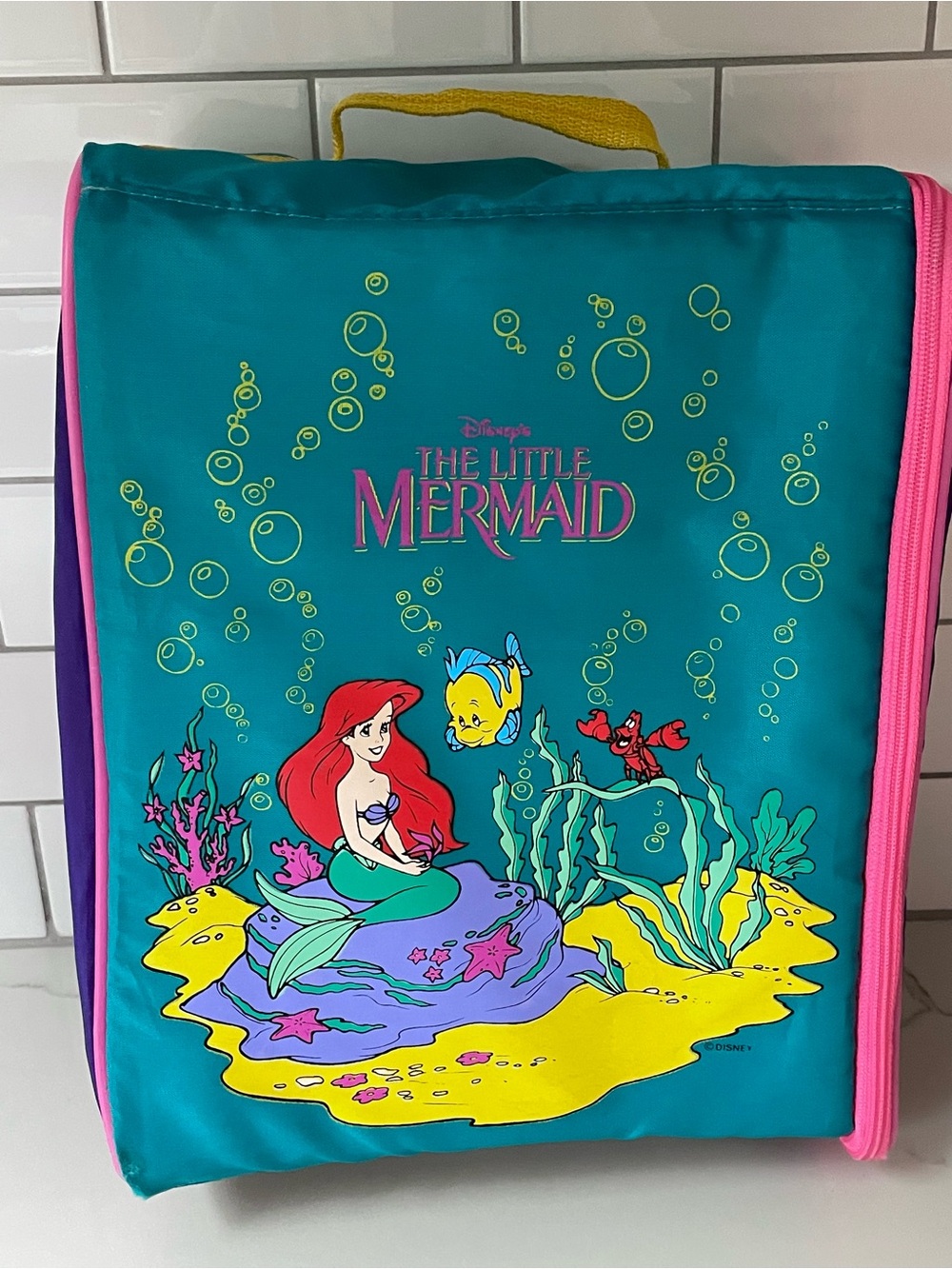 Vintage 1990s Disney’s The Little Mermaid Wiz Locker Backpack